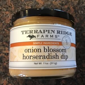 Terrapin ridge onion blossom horseradish dip