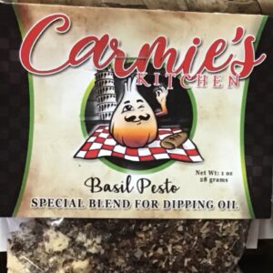 Carmie’s basil pesto dipping oil