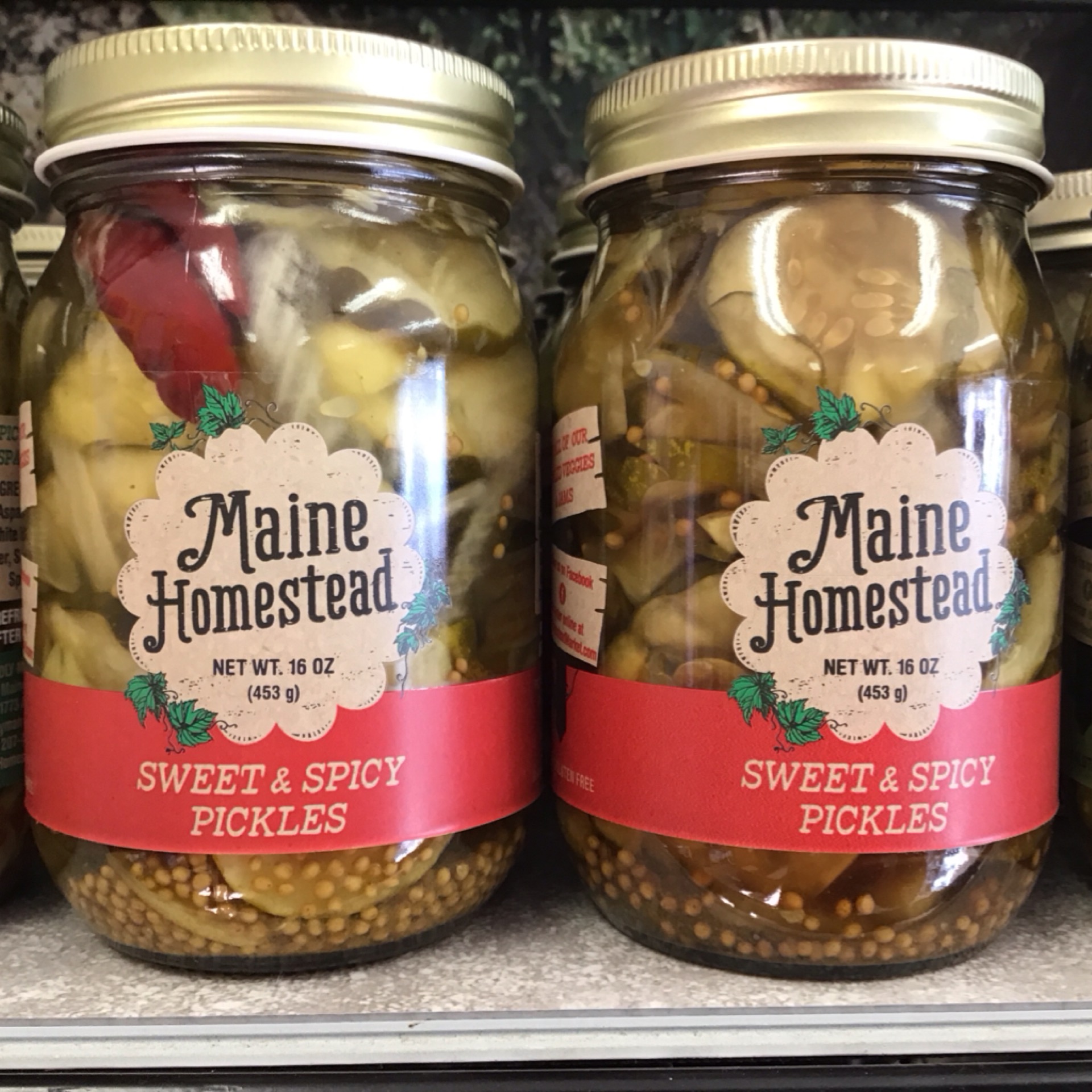 Maine Homestead Sweet and Spicy pickles