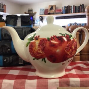 Pomegranate tea pot