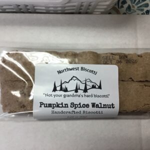 Pumpkin spice walnut biscotti