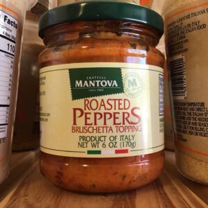 Roasted pepper bruschetta topping