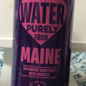 Water purely from Maine blackberry grapefruit