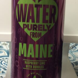 Water purely from Maine raspberry w/ lime