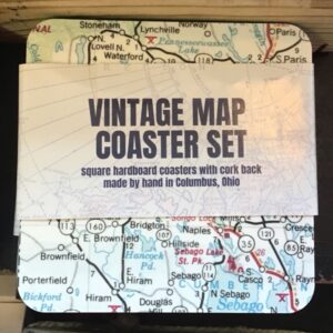 Bridgton Map Coaster Set