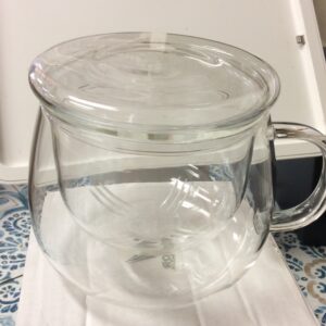 Glass tea cup with infuser