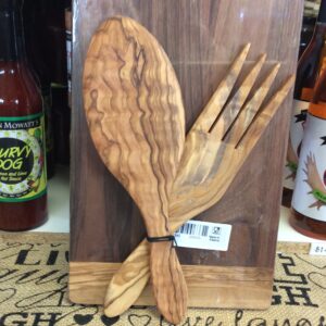 Olive Wood Salad Hands